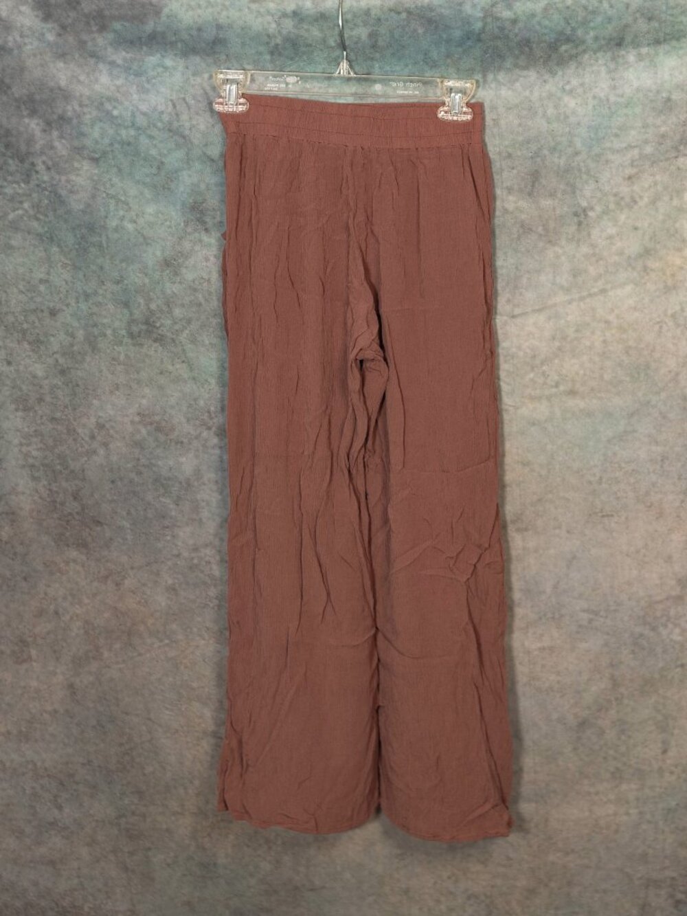 Forever 21 Warm Brown Flowy Linen Pants - Small - Vacay Ready - Picture 6 of 7